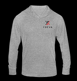 (19) Yreva long sleeve Hood G/B/R $22 (S-3XL)